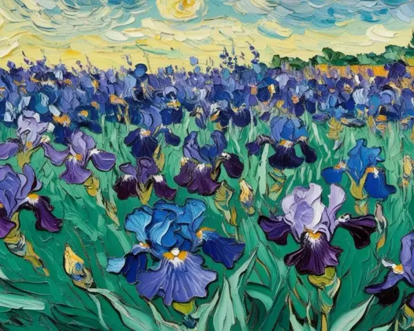 Irysy w malarstwie: Co kryje symbolika Van Gogha i Moneta?
