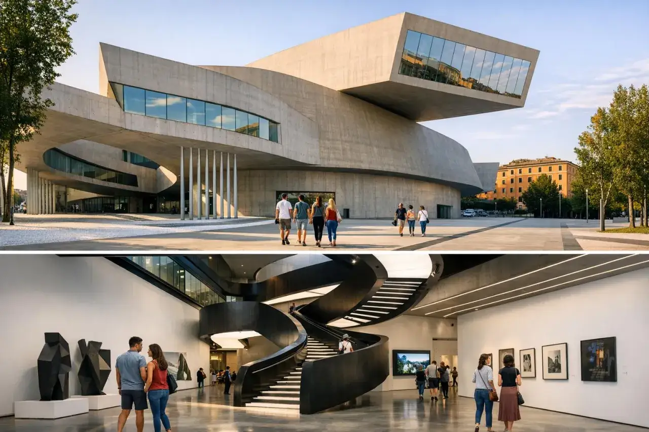 MACRO Muzeum Rzym wnętrze